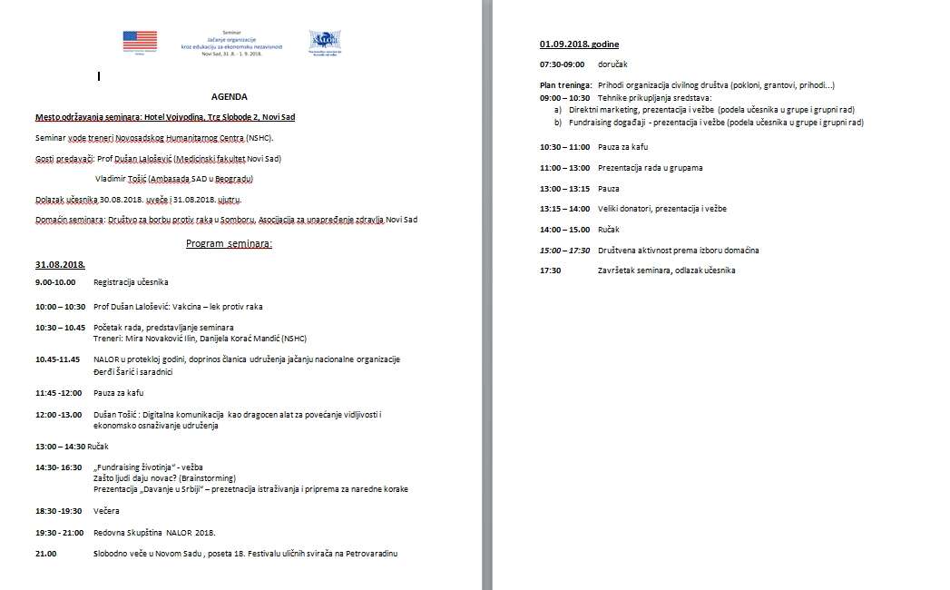 SEMINAR na temu ekonomskog jačanja organizacije za članove NALOR