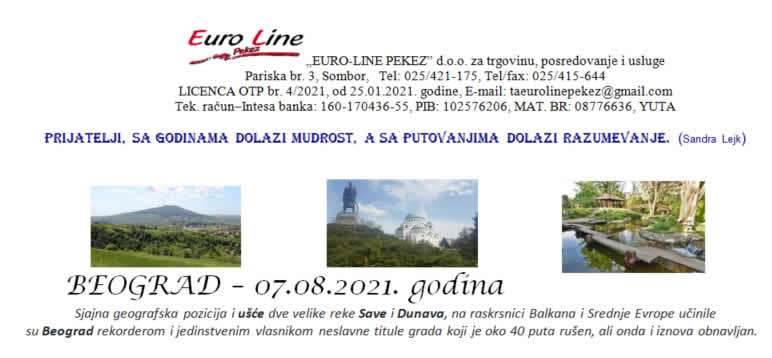 BEOGRAD – 07.08.2021. godina